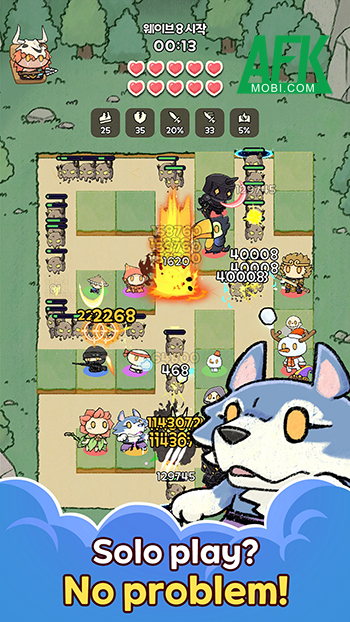 Triệu hồi các đơn vị một cách ngẫu nhiên để phòng thủ trong game Random Squad – TD
