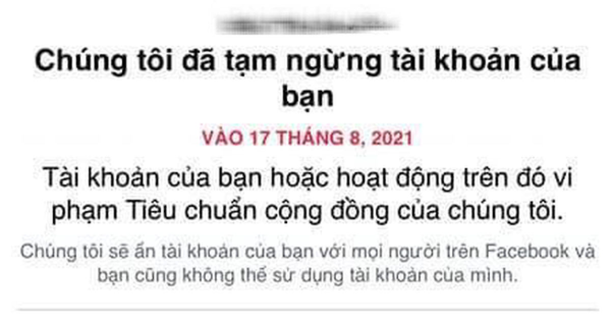 Để tài khoản Facebook không bị xóa