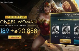 Liên Quân Mobile: Wonder Woman sẽ được bán bằng vàng kết hợp quân huy từ 29/11