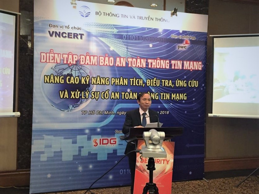 Diễn tập an ninh mạng 2018: Tăng cường năng lực ứng phó sự cố  