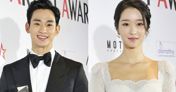 Kim Soo Hyun - Seo Ye Ji xúng xính như cô dâu chú rể lên nhận giải AAA 2020