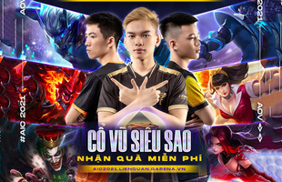 Đồng hành cổ vũ tuyển thủ yêu thích tại AIC 2021, game thủ Liên Quân có cơ hội nhận skin free siêu “hot