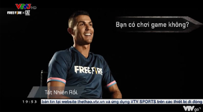 VTV đưa tin Ronaldo làm đại sứ, khen Free Fire hết lời trong video phỏng vấn