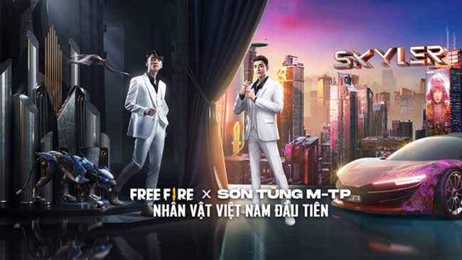 Sơn Tùng -MTP chính thức công bố hợp tác với Free Fire Mobile cho ra mắt nhân vật Skyler