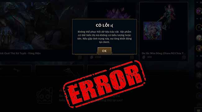 LMHT: Garena vừa hết bảo trì, máy chủ Việt Nam lại tiếp tục gặp lỗi nghiêm trọng