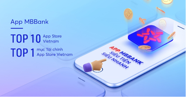 App MBBank xuất sắc lọt TOP ứng dụng yêu thích App Store 2022