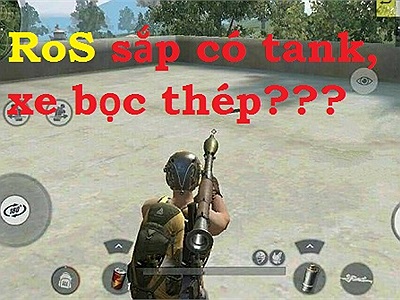 Lần đầu tiên xuất hiện hỏa tiễn RPG, Rules of Survival sắp có xe tăng, xe bọc thép?