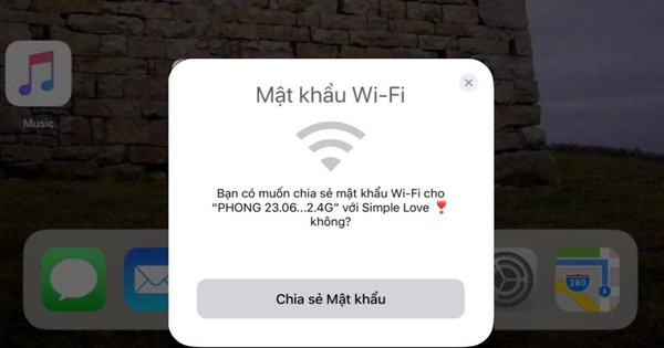 Cách chia sẻ Wi-Fi ngay và liền mà không cần nhập lại mật khẩu trên iPhone