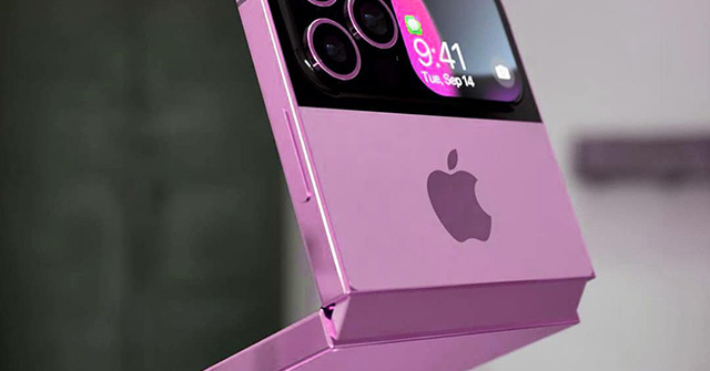 iFan xôn xao với concept iPhone 14 Fold màu Tím quá đẹp