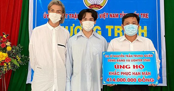 Trung Quân và Denis Đặng trao tặng 414 triệu giúp bà con miền Tây vượt hạn mặn, dự sẽ góp đợt 2 với số tiền khủng