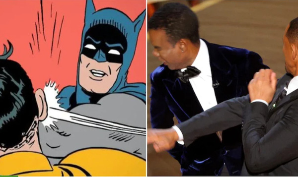 Meme Will Smith tát Chris Rock, nhiều fan gọi đây là Batman phiên bản Oscar 2022