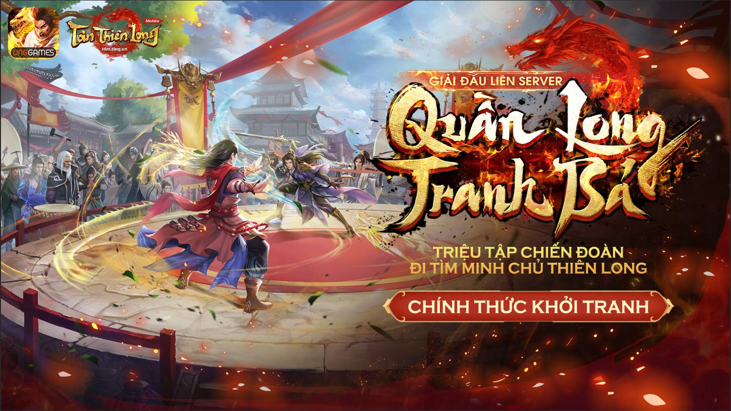 Tân Thiên Long Mobile VNG: Tháng 4 bùng nổ cùng giải đấu liên server Quần Long Tranh Bá mùa 2