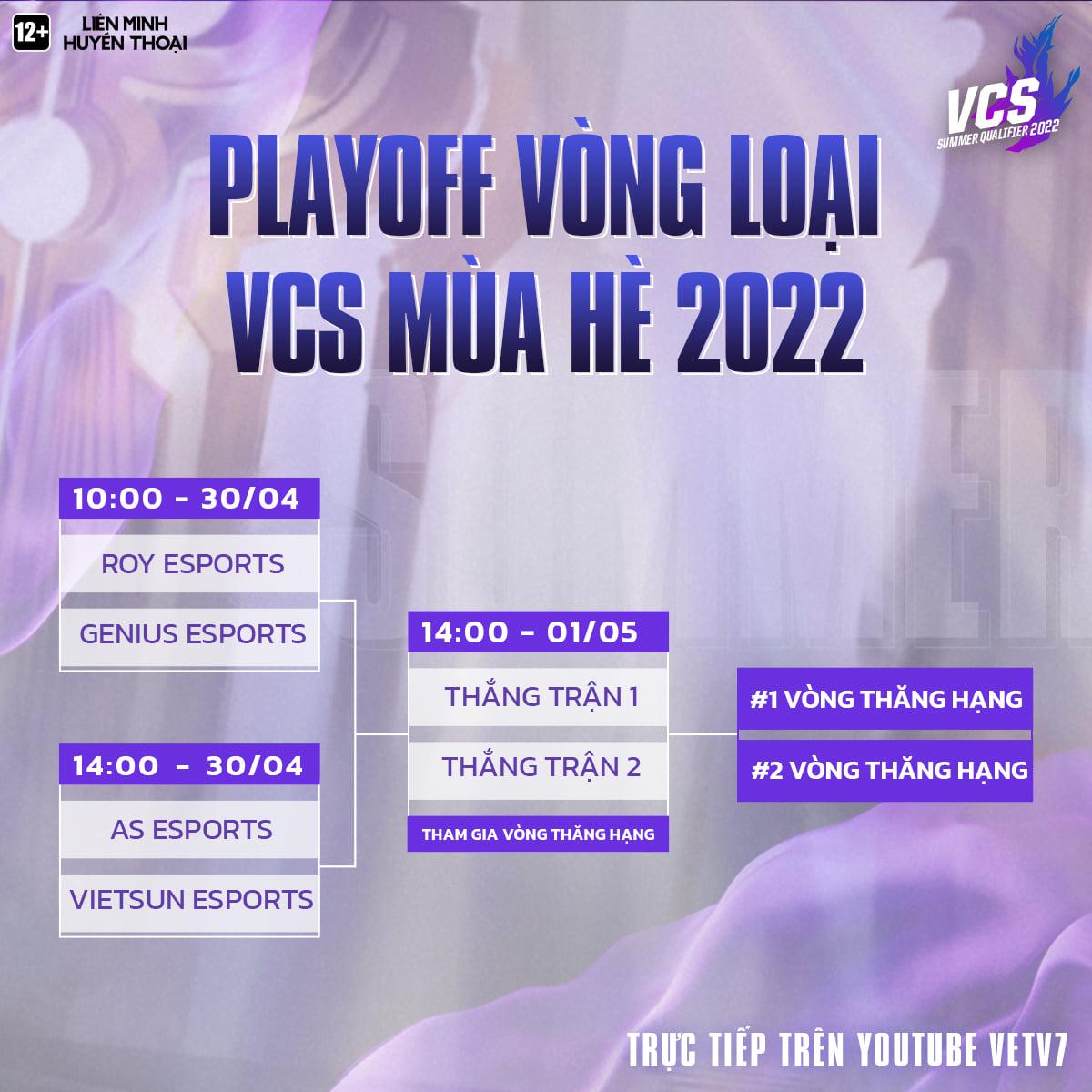 DNS Gaming bị loại khỏi Vòng loại VCS Mùa Hè 2022, Genius Esports được đặc cách tham dự vòng Playoffs