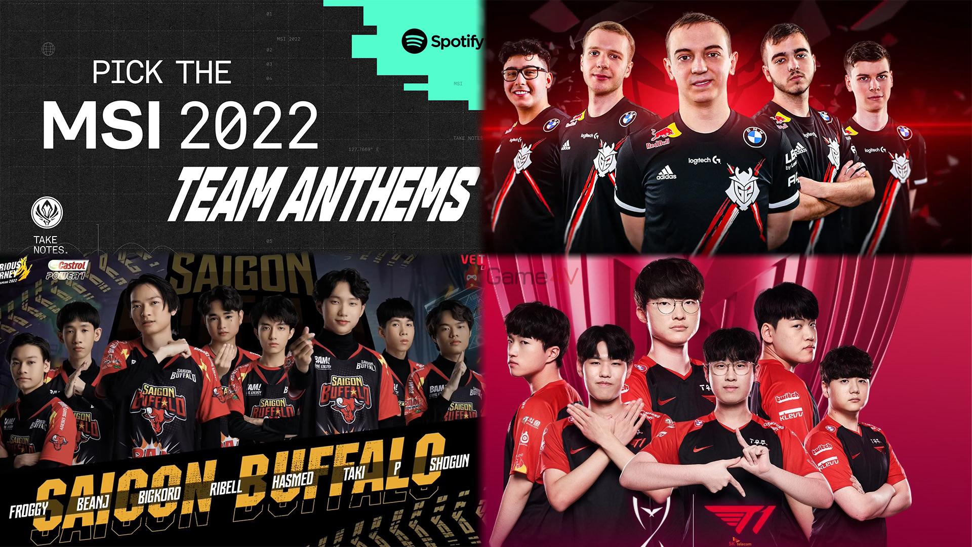 Ca khúc chủ đề mỗi đội tại MSI 2022: Quốc Ca Việt Nam có thể vượt Warriors tại mục của SGB, G2 được dịp 'khịa' T1