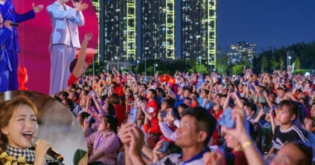 Hơn 10.000 khán giả cổ vũ Hòa Minzy và các anh trai, anh tài hát mừng đại lễ 30/4