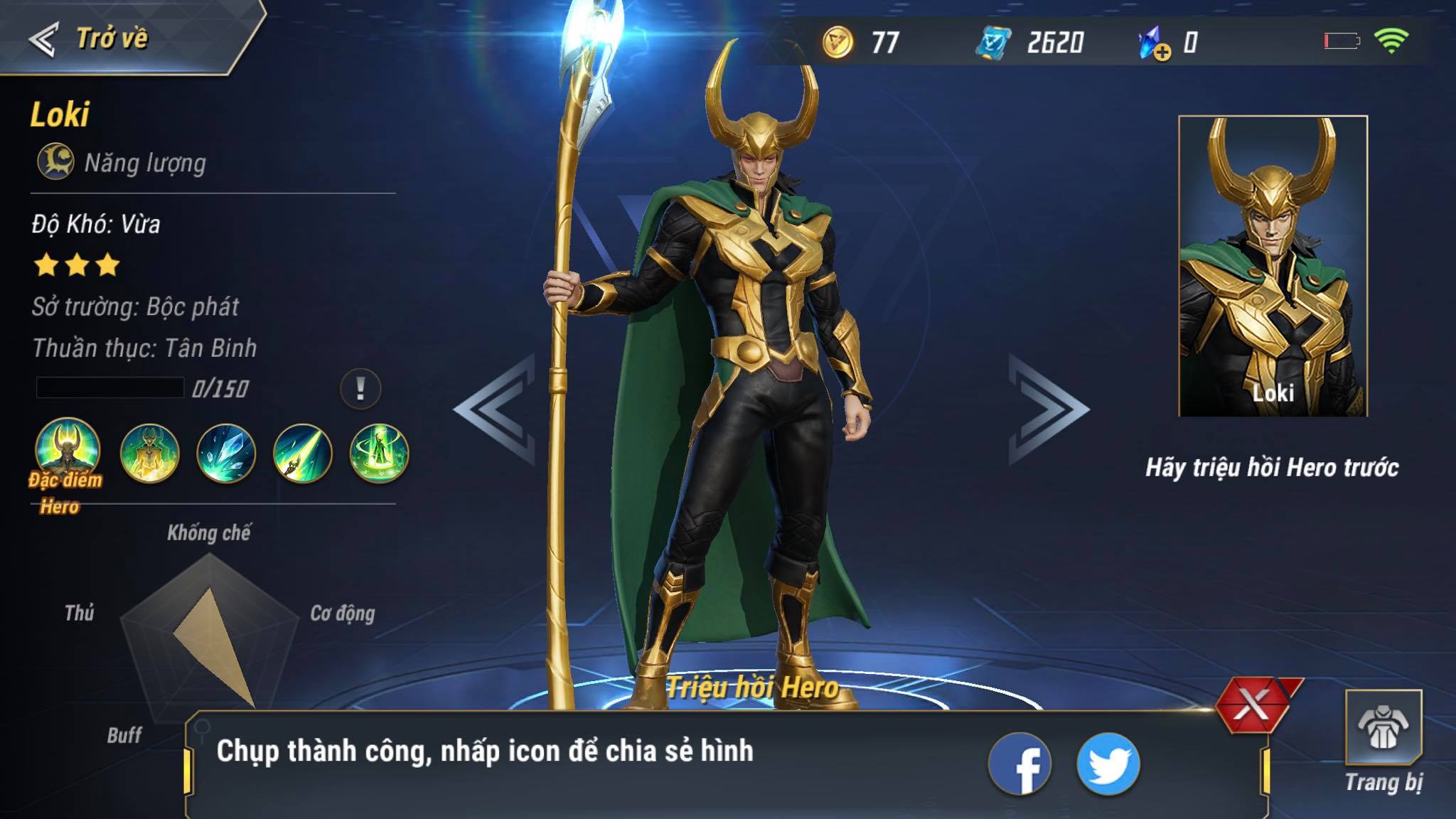 MARVEL Super War đang vô cùng hot bởi hiệu ứng Endgame, có hỗ trợ tiếng Việt cho game thủ