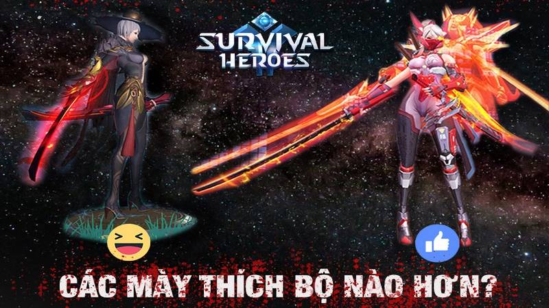 Fan Survival Heroes “bất hòa” vì hai siêu phẩm “Dạ Quỷ” và “Tia Chớp” - Đâu là skin đẹp nhất?