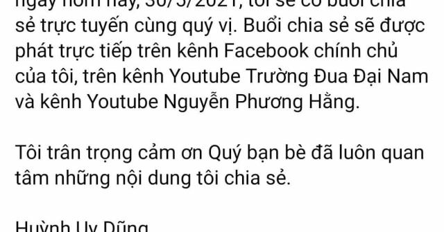 Bà Phương Hằng vừa hủy livestream, ông Dũng 