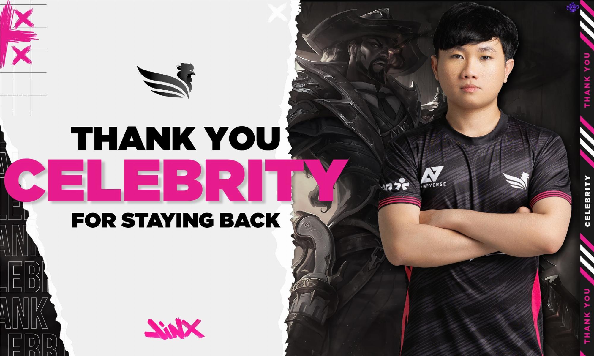 ‘Quay xe’ phút cuối, SBTC Esports tuyên bố Celebrity sẽ tiếp tục thi đấu vào mùa tới