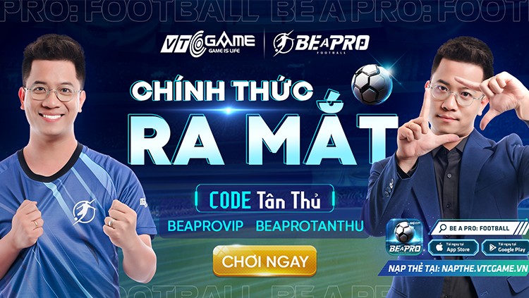 Cùng BLV Anh Quân trải nghiệm Be A Pro: Football - Game bóng đá đỉnh cao vừa ra mắt chính thức tại Việt Nam.