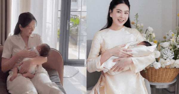 Lần đầu làm mẹ, Mai Ngọc được khen khéo chăm con: Tắm nắng đúng thời điểm, bé cứng cáp hơn từng ngày