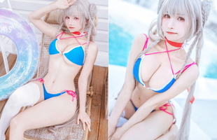 Ngắm mỹ nhân Azur Lane diện bikini khoe dáng gợi cảm, nhìn vòng 3 căng tròn sao mà hấp dẫn quá!