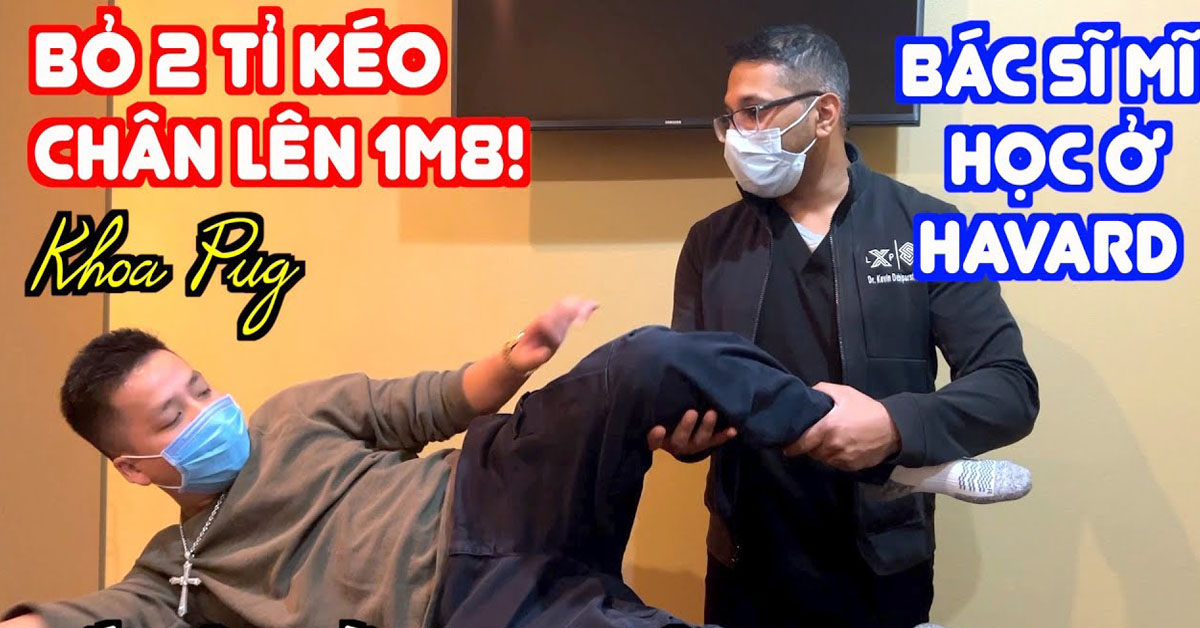 Khoa Pug bỏ 2 tỷ kéo dài chân lên 1m8, quay lại YouTube 