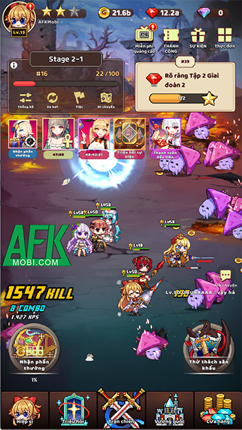 Girls Knights: SQUAD RPG cho game thủ được tập hợp đội nữ hiệp sĩ chibi của mình