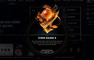 LMHT: Riot Games hé lộ phần thưởng cho người chơi đạt Vinh Danh 5, nhân phẩm cao nhận ngay skin hiếm