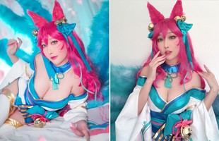 Chìm vào tiên cảnh với bộ ảnh cosplay Ahri Chiêu Hồn Thiên Hồ đậm chất phồn thực