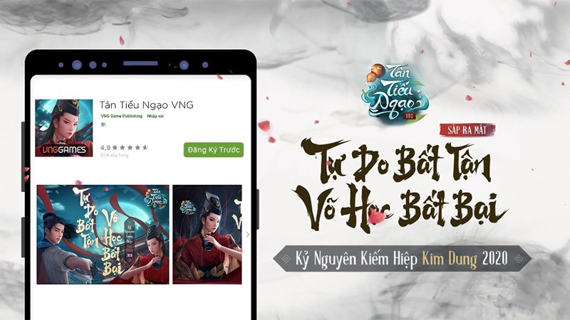 Tân Tiếu Ngạo VNG chiếm vị trí nổi bật trên Google Play