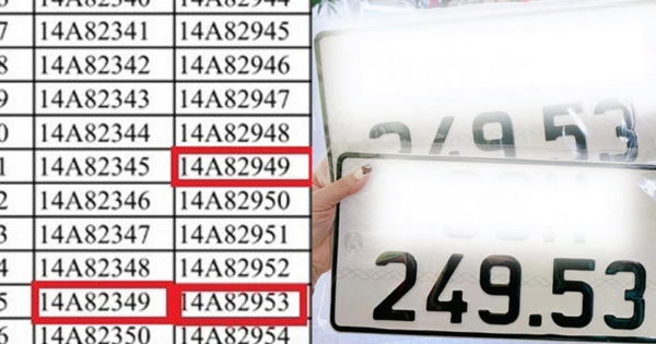 Vì sao danh sách đấu giá biển số ô tô có nhiều số 49, 53?