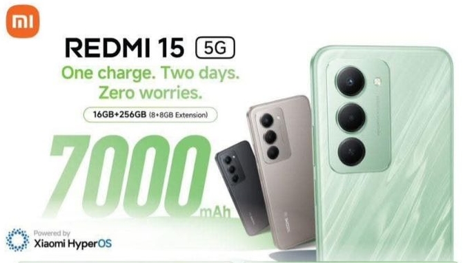 Redmi 15 5G: Điện thoại tầm trung pin 7000mAh đáng mua nhất 2025
