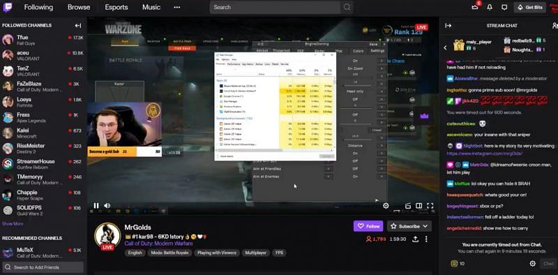 Streamer Call of Duty mất kênh Twitch sau khi vô tình để lộ 