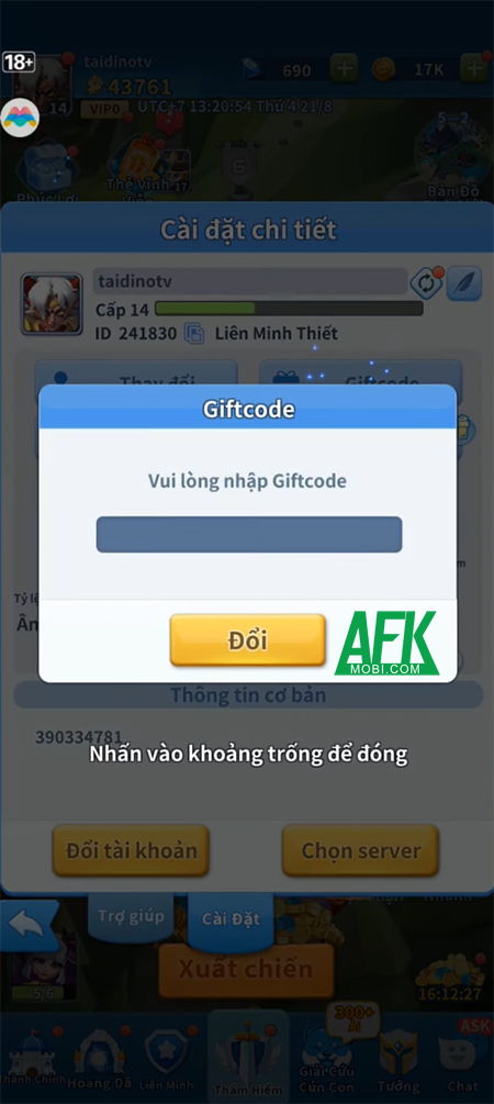 Tổng hợp gift code game Hero Clash mới nhất trong tháng