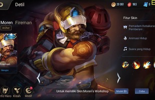 Liên Quân Mobile: Garena tặng FREE Moren Lính Cứu Hỏa nhưng vẫn bị chê bai nặng nề