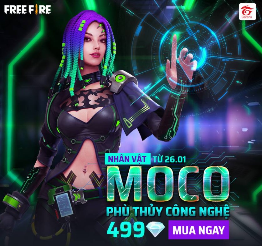 Khám phá khả năng và trang phục của nhân vật Moco trong Free Fire