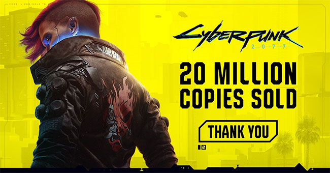 Tính đến cuối tháng 9/2022, Cyberpunk 2077 đã tiêu thụ hơn 20 triệu bản