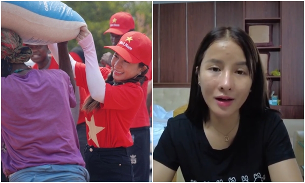 Bà Nhân Vlog đáp trả khi bị hỏi sang tận châu Phi làm từ thiện được mà sao chưa thấy ủng hộ bà con miền Trung