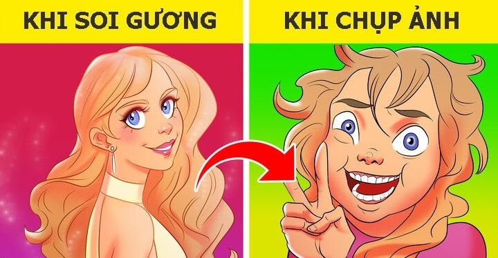 7 lý do tại sao khi soi gương chúng ta thường thấy mình đẹp hơn nhiều lần