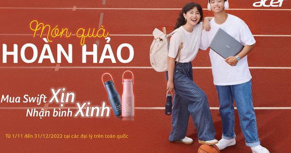 Mua Acer Swift xịn, nhận bình xinh