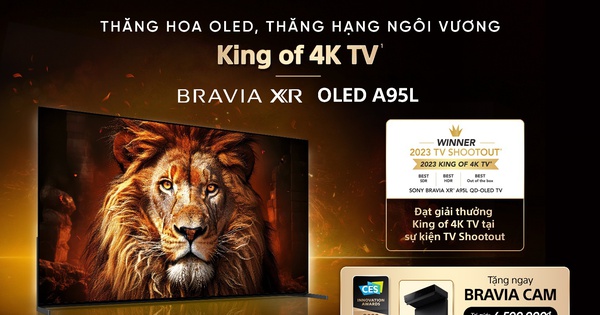 Sony BRAVIA XR OLED A95L chính thức có mặt tại Việt Nam sau khi đạt danh hiệu 