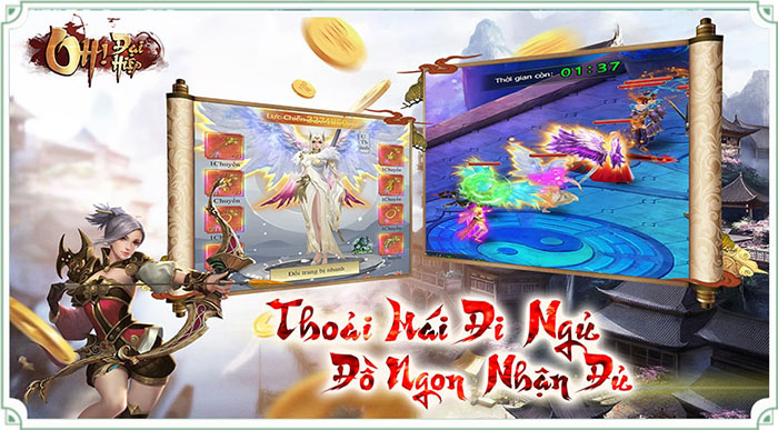 Oh Đại Hiệp H5 của ESGame gây ấn tượng với slogan thoải mái đi ngủ, nhận ngay đồ đủ