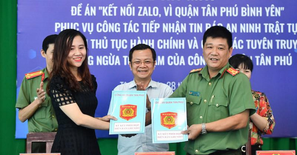 Cách phản ánh thông tin tội phạm qua Zalo