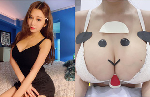 Cosplay nham nhở trên ngực rồi đánh đố fan đây là con vật gì, nàng hot girl khiến tất cả bỏng mắt và xoắn não