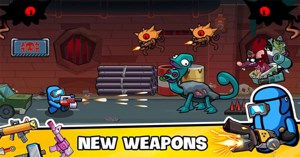 Monster Battle: Slash N Shoot – Game nhập vai đi cảnh lấy cảm hứng từ siêu phẩm Among Us