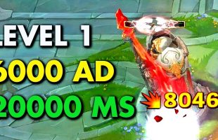 Bắn phát chết luôn với Jhin 6000 sát thương ở cấp độ 1, tốc chạy thì 20000