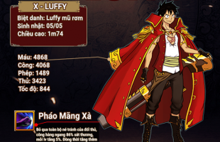 Cùng soi bộ kỹ năng của 3 tướng hot nhất Haki Tối Thượng: Luffy, Nami, Zoro