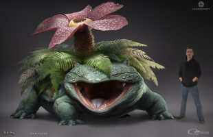 Tạo hình Venusaur phiên bản đời thực này quá đáng sợ cho Thám tử Pikachu