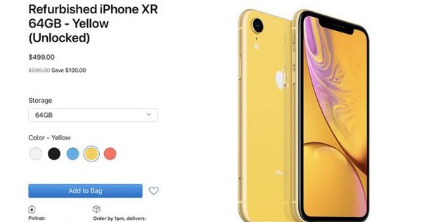 Apple bắt đầu mở bán iPhone XR tân trang, đã rẻ nay còn rẻ hơn